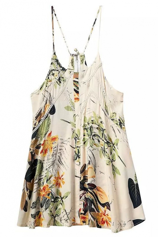 Floral Print Cami Mini Dress on Luulla